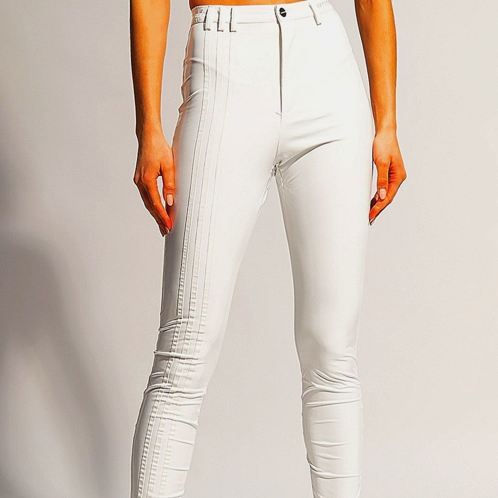 NWT ADSIDAS X IVY PARK LATEX PANTS XL WHITE - Picture 1 of 2